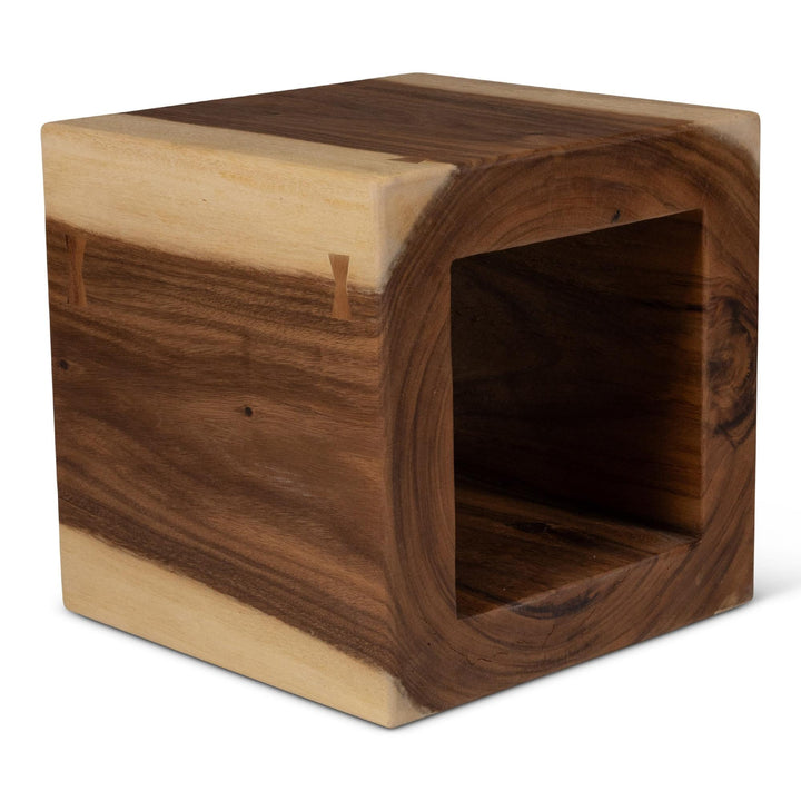 NATURALS SOLID CHAMCHA WOOD TAYIDA ACCENT STOOL