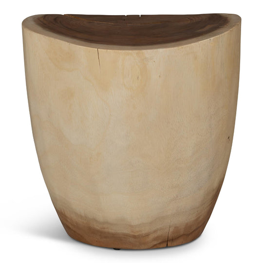 NATURALS SOLID CHAMCHA WOOD TEERATA ACCENT STOOL