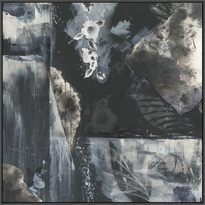 "NIGHT SHADE" LINEN CANVAS ART