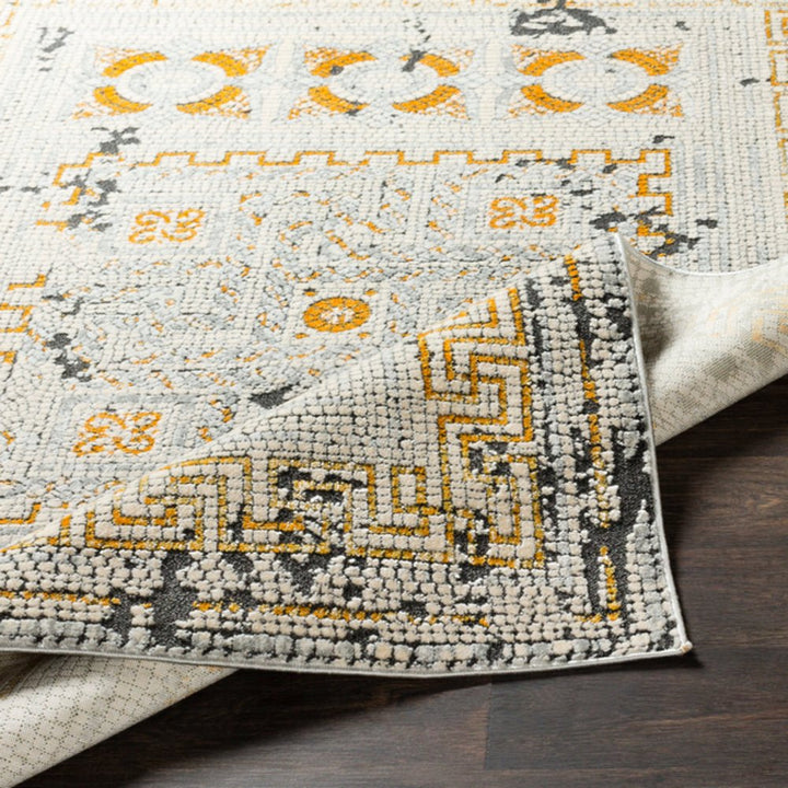 NIKOLOS RUG: YELLOW, ICE BLUE, BLACK