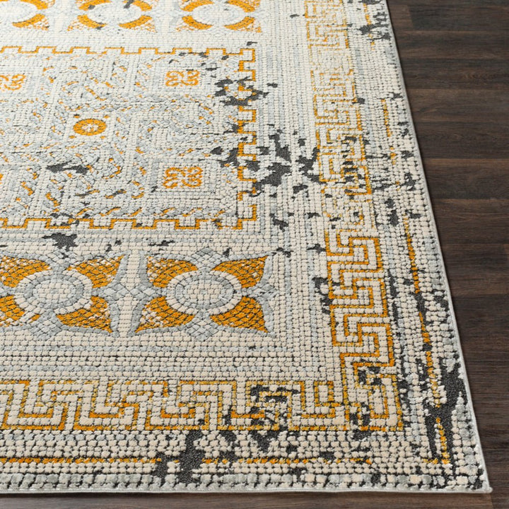 NIKOLOS RUG: YELLOW, ICE BLUE, BLACK