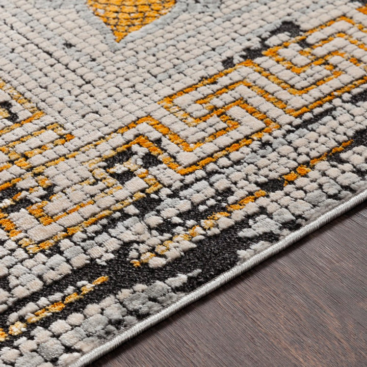 NIKOLOS RUG: YELLOW, ICE BLUE, BLACK