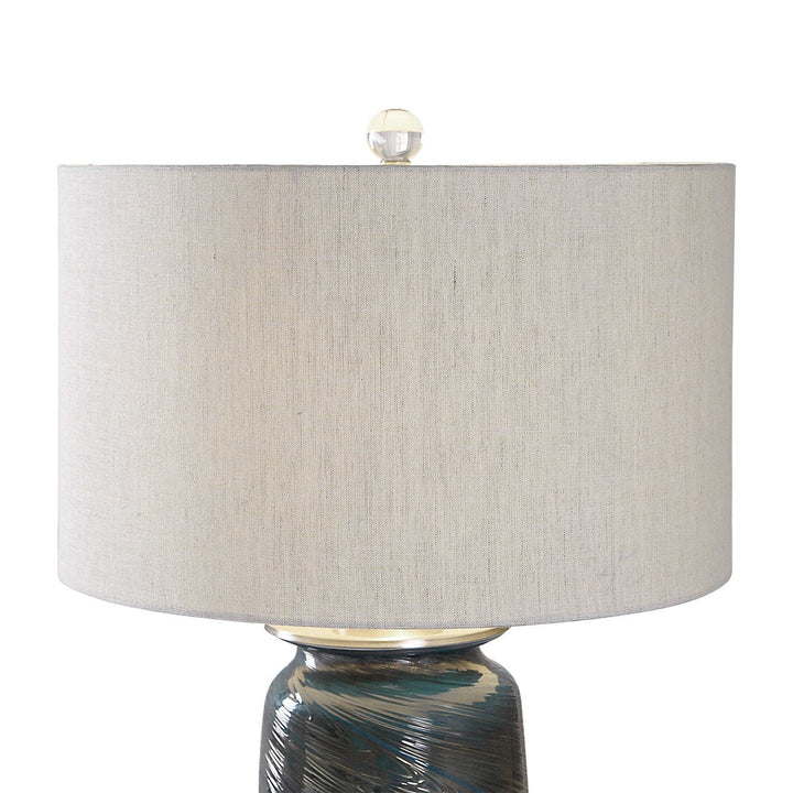 OCEAN METALLIC GLASS LAMP
