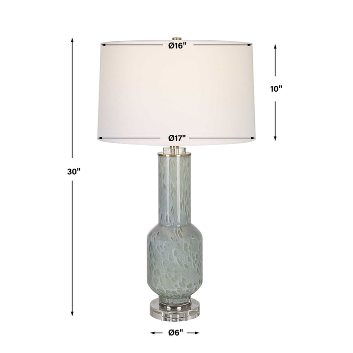 OCEAN MIST BUBBLE GLASS TABLE LAMP