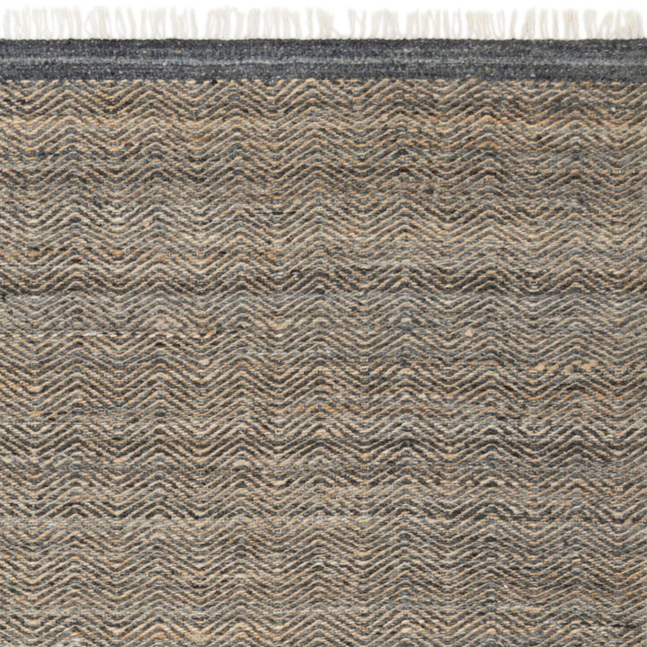 OMEN WOOL + JUTE RUG: SLATE, SAND