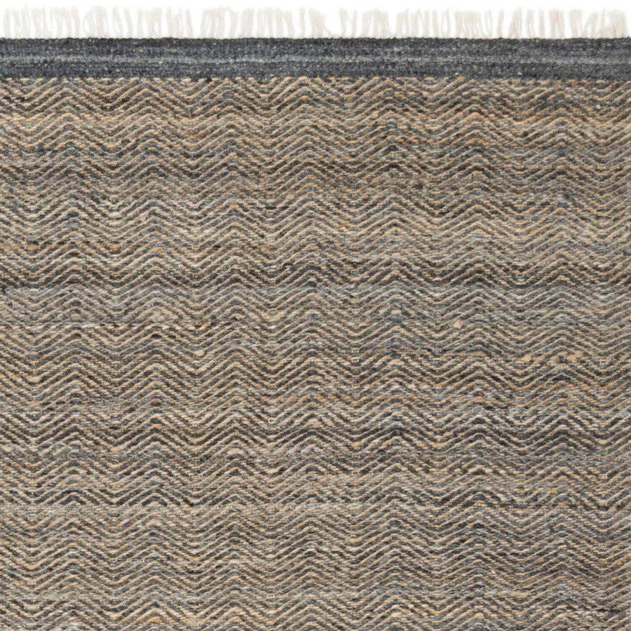 OMEN WOOL + JUTE RUG: SLATE, SAND