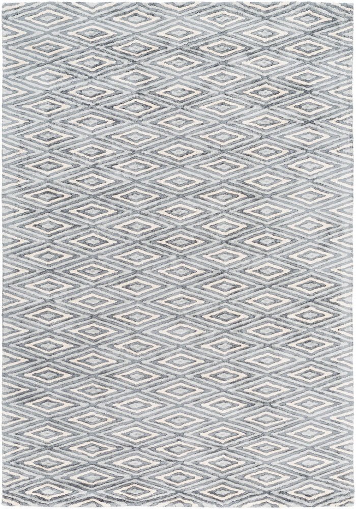 OREN RUG: CHARCOAL, LIGHT GREY