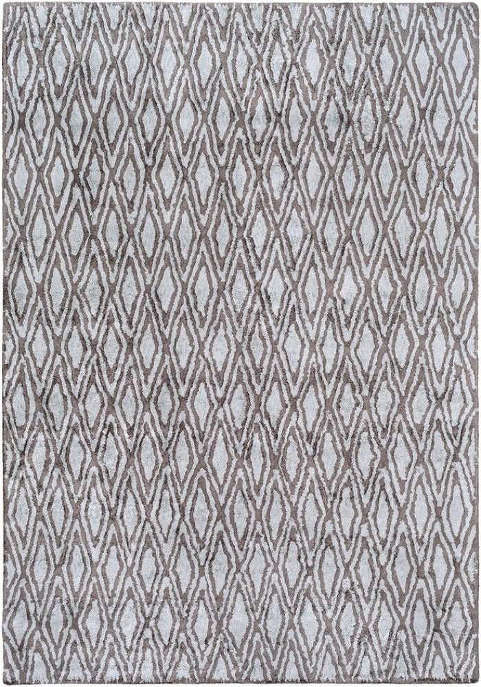 OTTO RUG: CHARCOAL, PALE BLUE