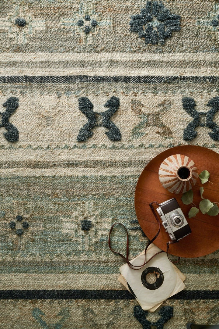 OWEN 01 JUTE + WOOL RUG: SAGE, MOSS