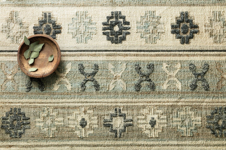 OWEN 01 JUTE + WOOL RUG: SAGE, MOSS