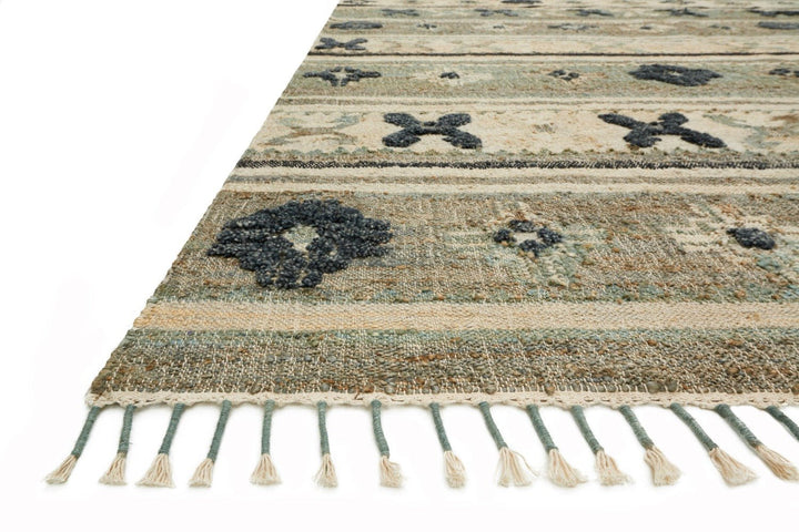 OWEN 01 JUTE + WOOL RUG: SAGE, MOSS