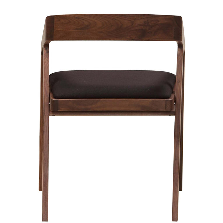 PADMA WALNUT + BLACK DINING CHAIR