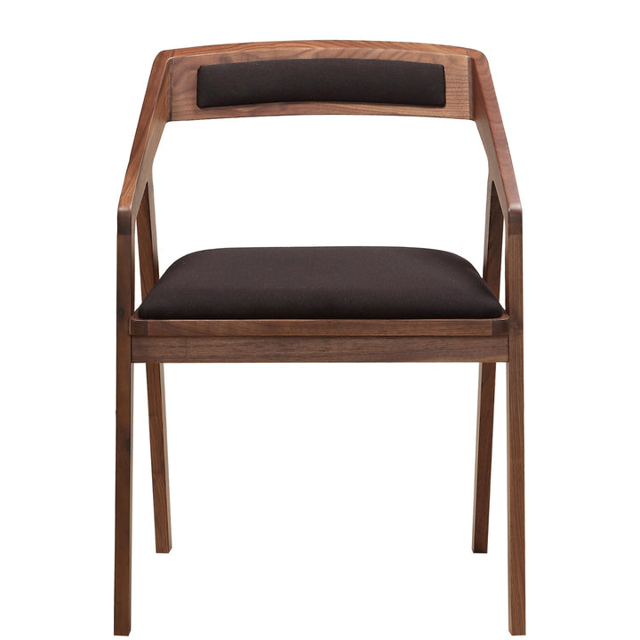 PADMA WALNUT + BLACK DINING CHAIR