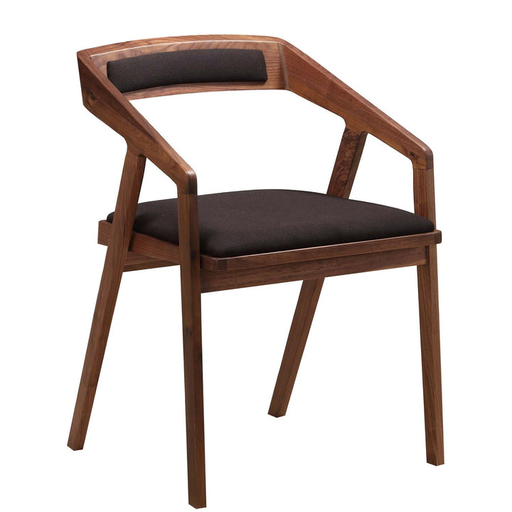 PADMA WALNUT + BLACK DINING CHAIR