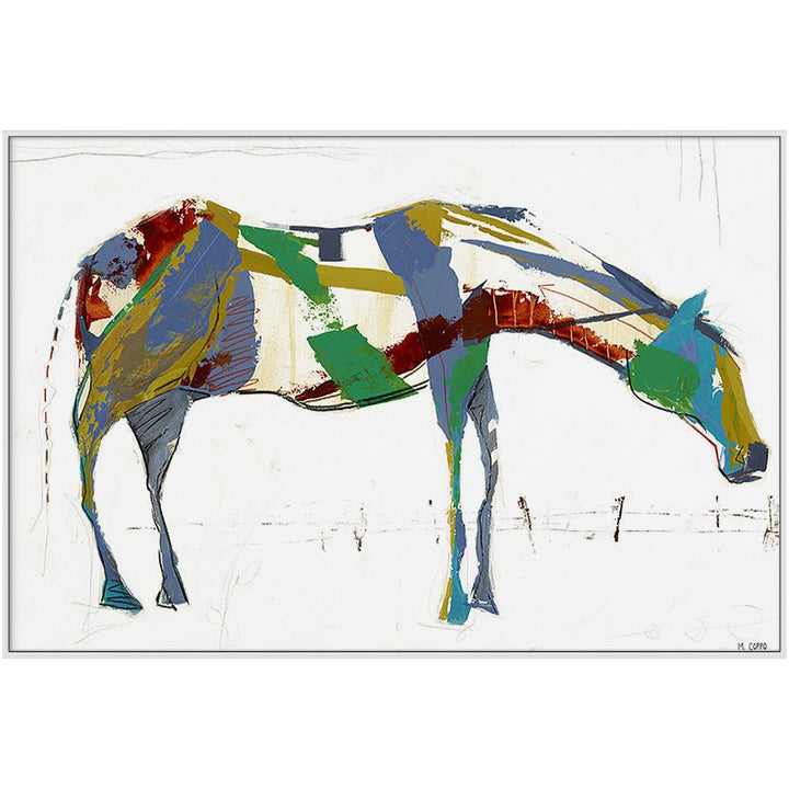 "PAINTED HORSE ALONE" CANVAS ART