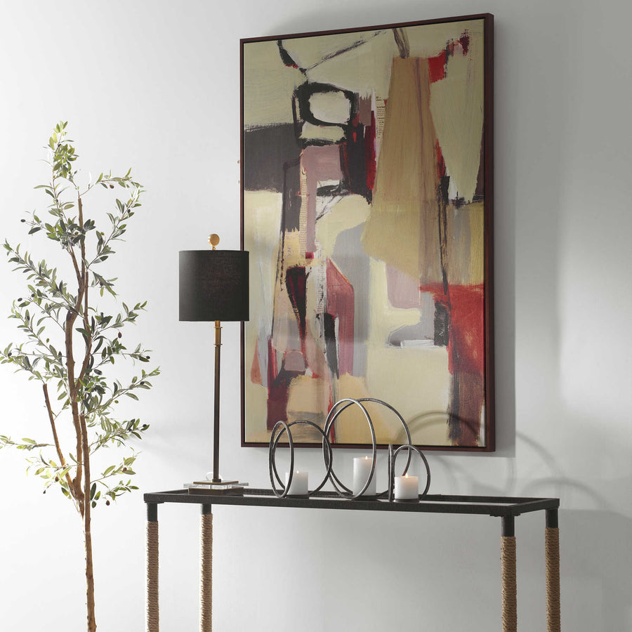"PEACHES" FRAMED CANVAS ART