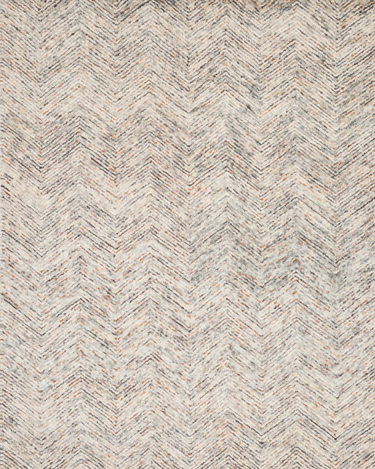 PEREGRINE HAND - TUFTED WOOL RUG: ASH, RUST