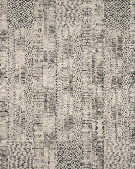 PEREGRINE HAND - TUFTED WOOL RUG: CHARCOAL