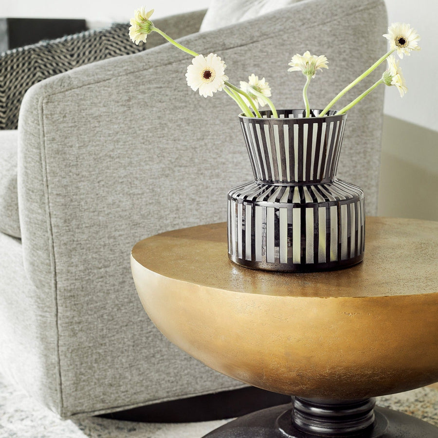 PERPETUAL NOIR & GOLD ACCENT TABLE
