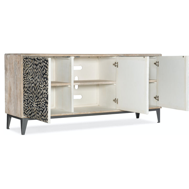 PETAL MOSAIC BONE INLAY CONSOLE