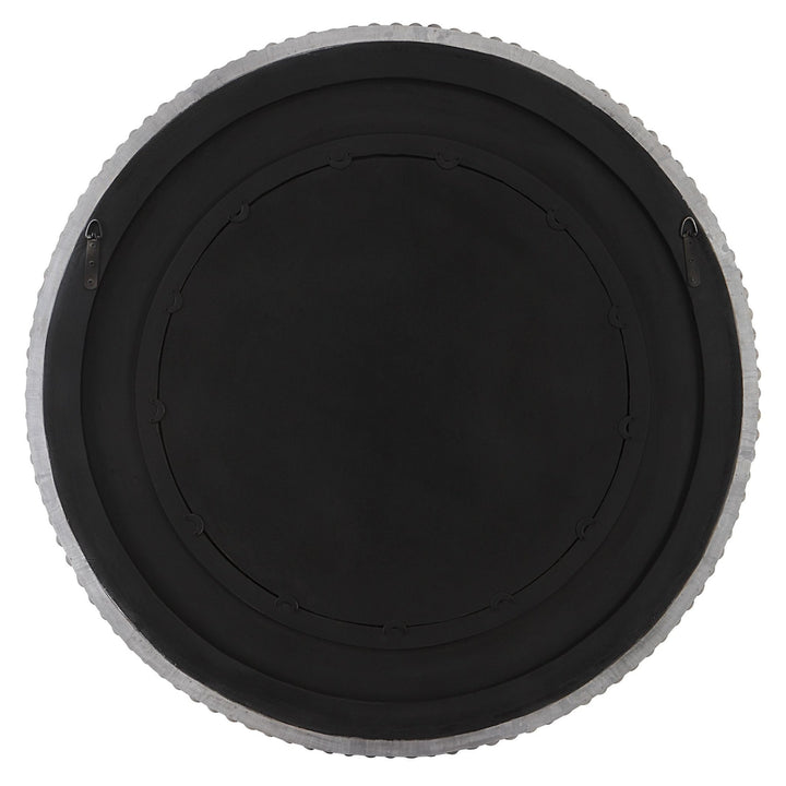 PORTSIDE GREY DRIFTWOOD ROUND MIRROR