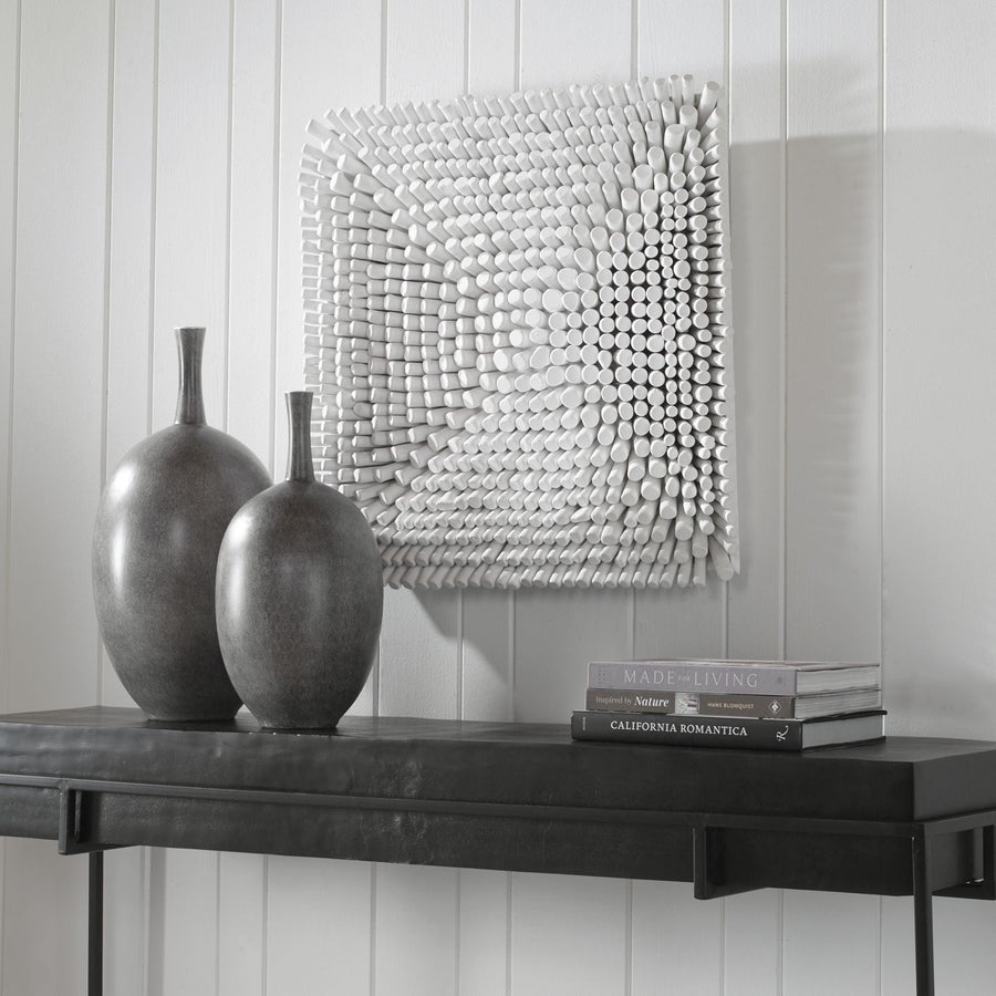 PORTSIDE WOOD WALL TILE: MATTE WHITE