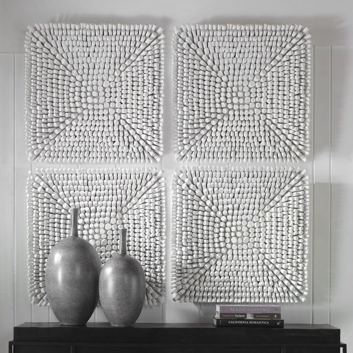 PORTSIDE WOOD WALL TILE: MATTE WHITE