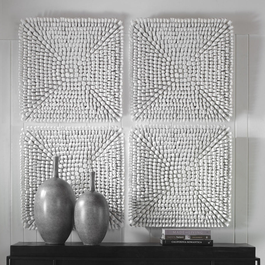 PORTSIDE WOOD WALL TILE: MATTE WHITE