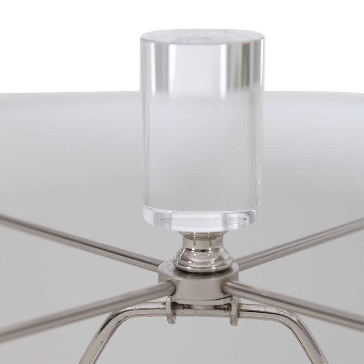 PUTTY ABSTRACT DRIP CERAMIC TABLE LAMP