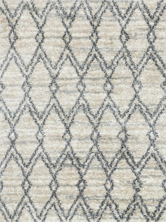 QUINCY 04 SHAG RUG: SAND, GRAPHITE