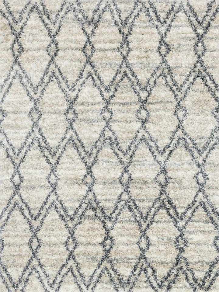 QUINCY 04 SHAG RUG: SAND, GRAPHITE