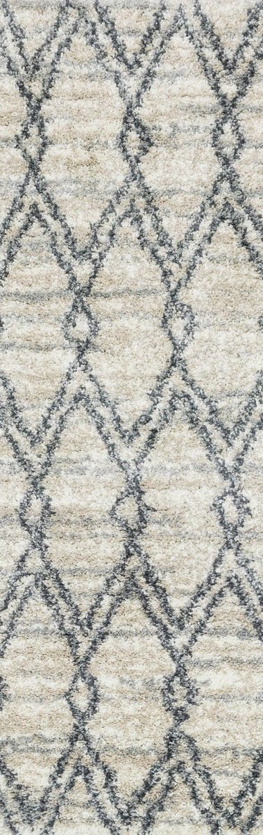 QUINCY 04 SHAG RUG: SAND, GRAPHITE