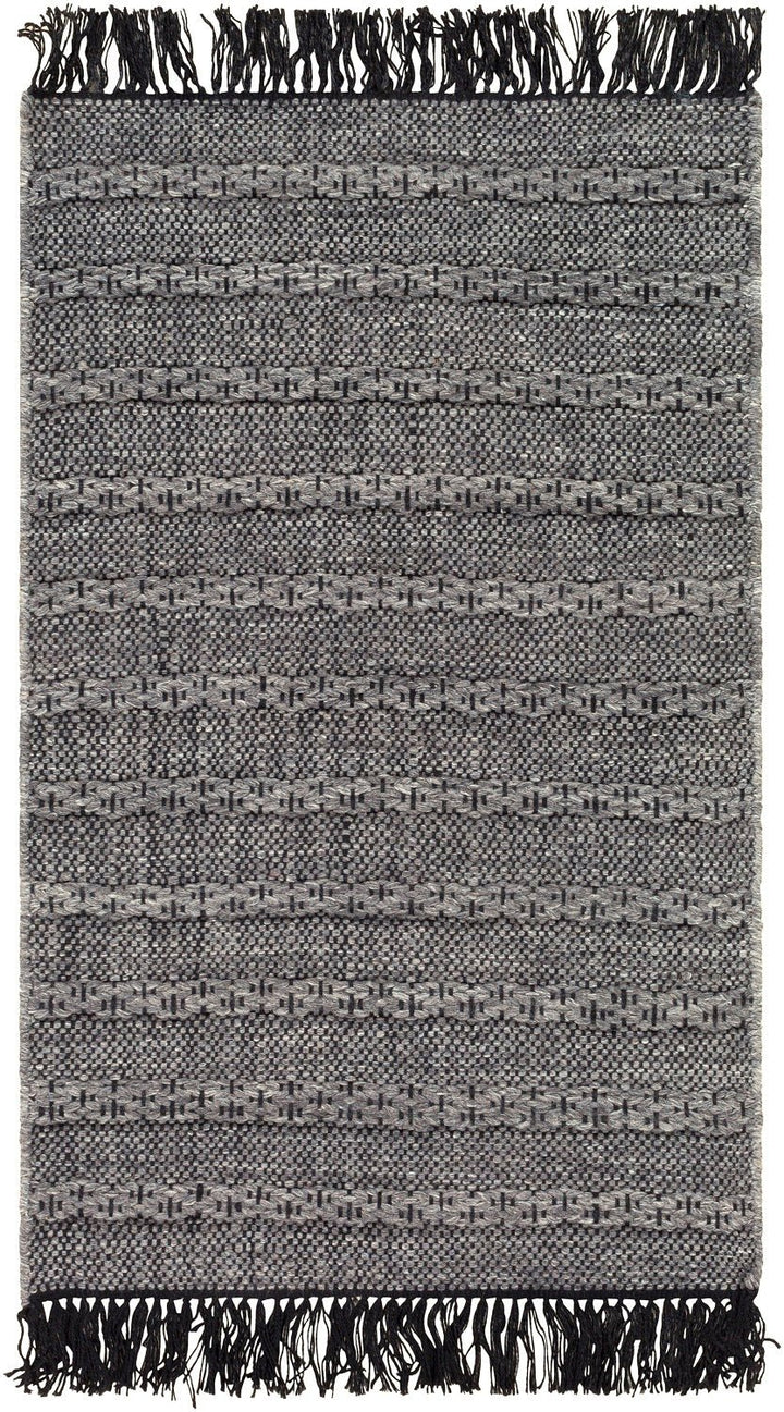 RAMEY INDOOR - OUTDOOR RUG: GREY, BLACK