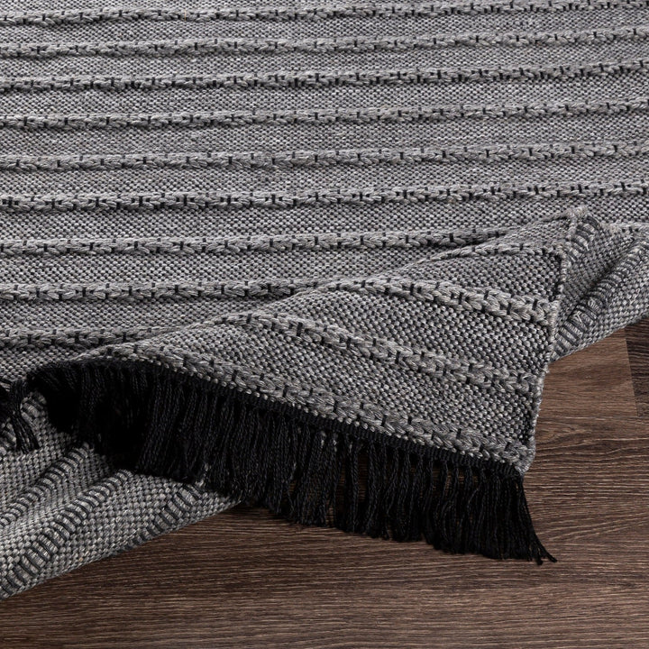 RAMEY INDOOR - OUTDOOR RUG: GREY, BLACK