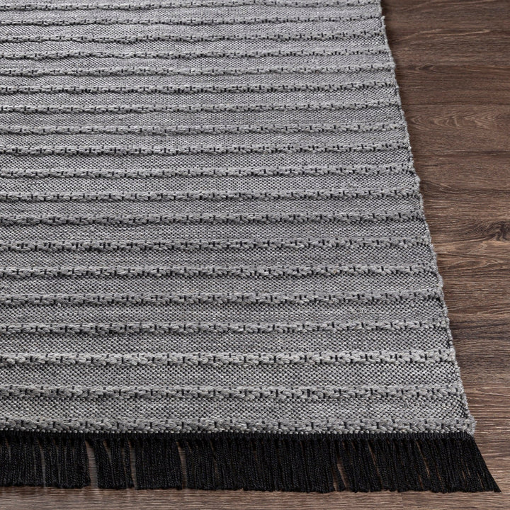 RAMEY INDOOR - OUTDOOR RUG: GREY, BLACK