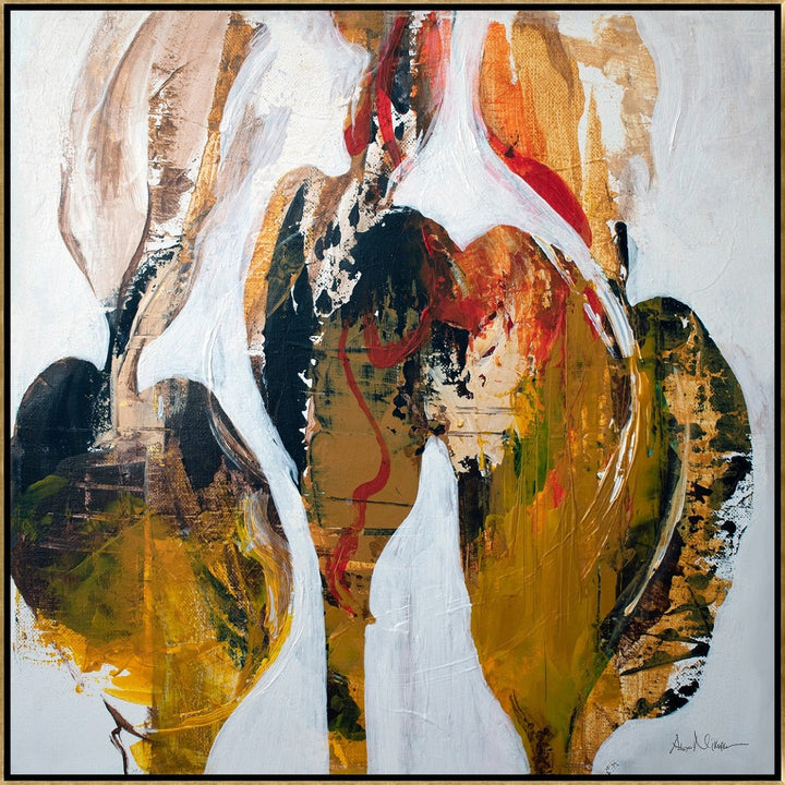 "RED GINGER SEED PODS" CANVAS ART