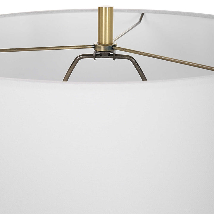 REGALIA WHITE MARBLE TABLE LAMP
