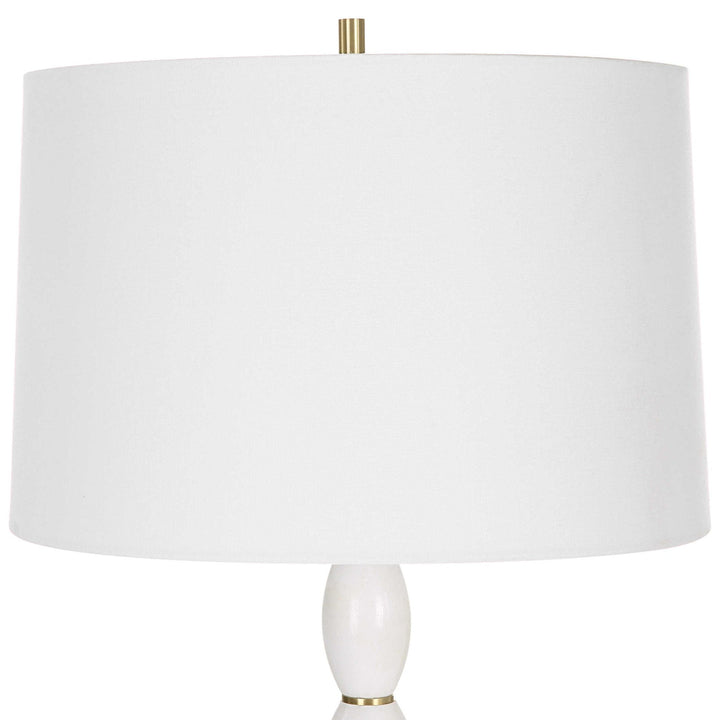 REGALIA WHITE MARBLE TABLE LAMP