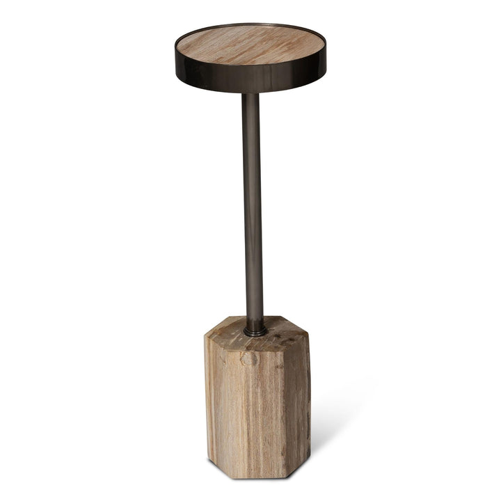 RELIQUE DINAH PETRIFIED WOOD DRINK TABLE