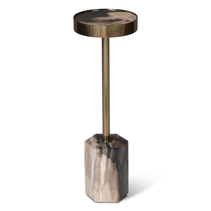 RELIQUE DINAH PETRIFIED WOOD DRINK TABLE