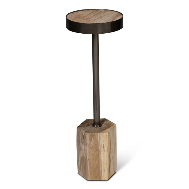 RELIQUE DINAH PETRIFIED WOOD DRINK TABLE