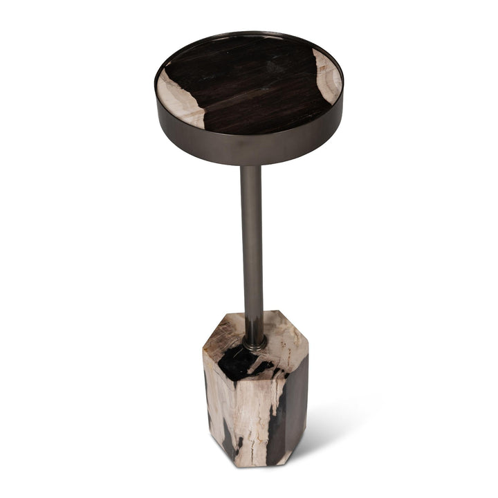 RELIQUE DINAH PETRIFIED WOOD DRINK TABLE