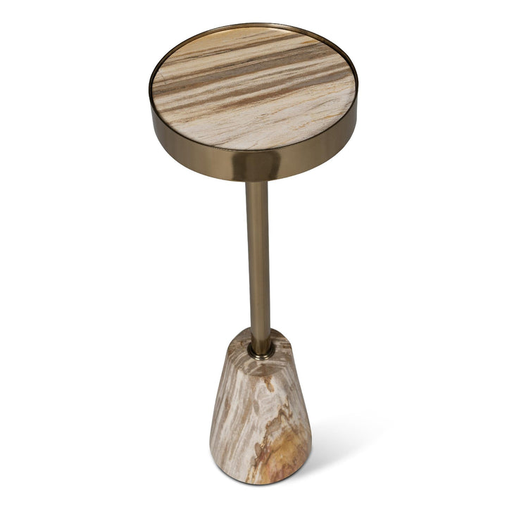 RELIQUE JAEL PETRIFIED WOOD DRINK TABLE