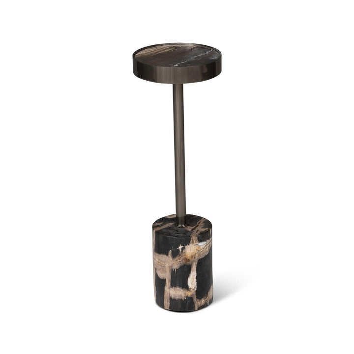 RELIQUE TABITHA PETRIFIED WOOD DRINK TABLE