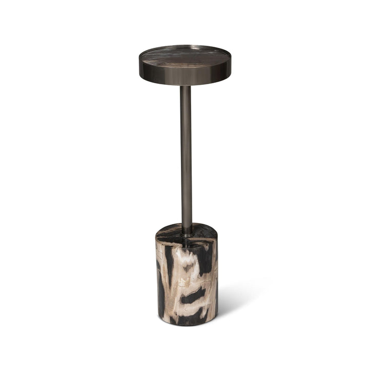 RELIQUE TABITHA PETRIFIED WOOD DRINK TABLE