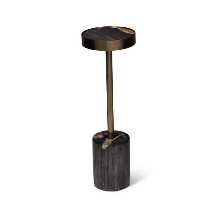 RELIQUE TABITHA PETRIFIED WOOD DRINK TABLE