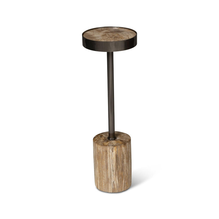 RELIQUE TABITHA PETRIFIED WOOD DRINK TABLE
