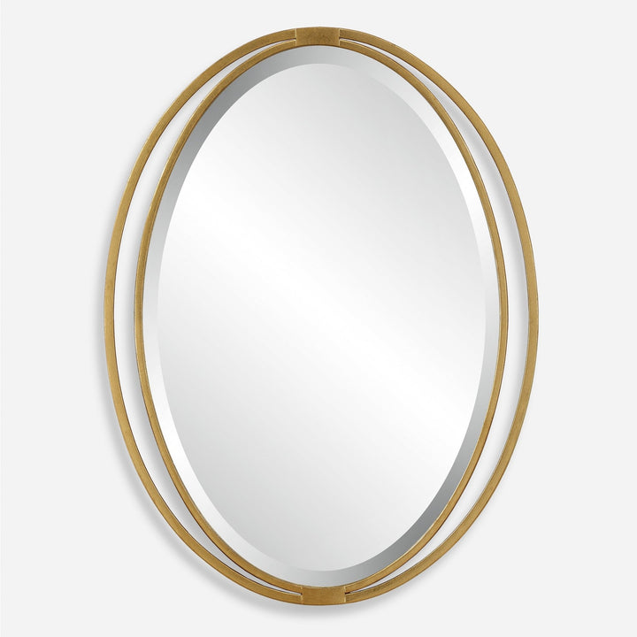 RHODES GOLD OVAL VANITY MIRROR