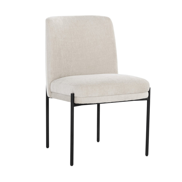 RICHIE DANNY IVORY BLACK DINING CHAIR
