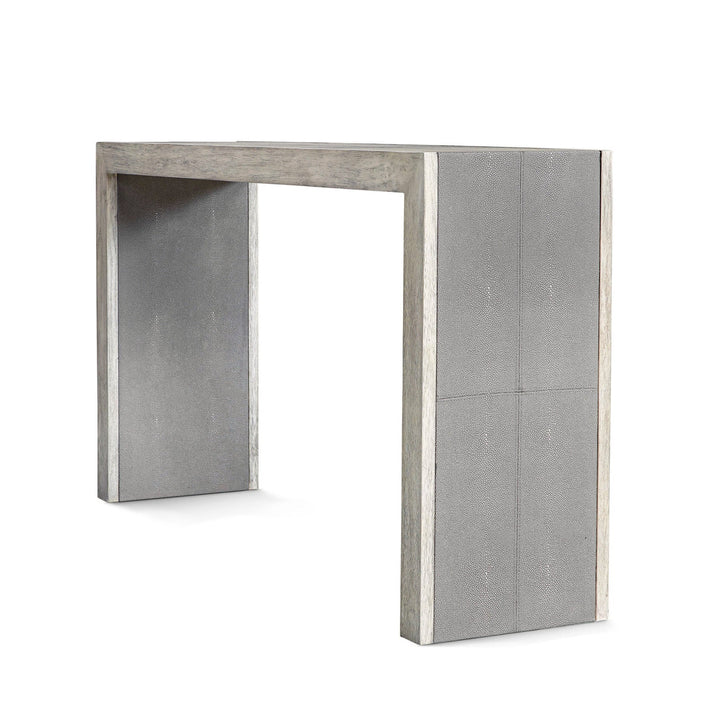 RUSTIC SHAGREEN CONSOLE TABLE